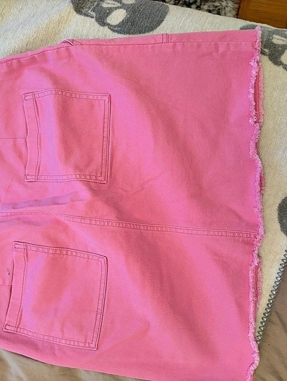 LOFT Utility Pocket Mini Skirt Pink Size 10 NWT - Picture 2 of 3